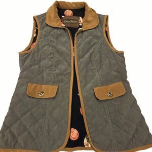 EuroChasse Quilted Microfiber Hunting Equestrian Vest Olive Made In France